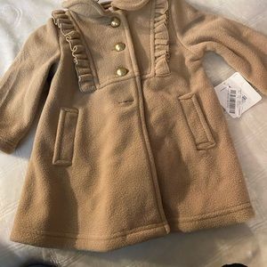 Little girls tan pea coat